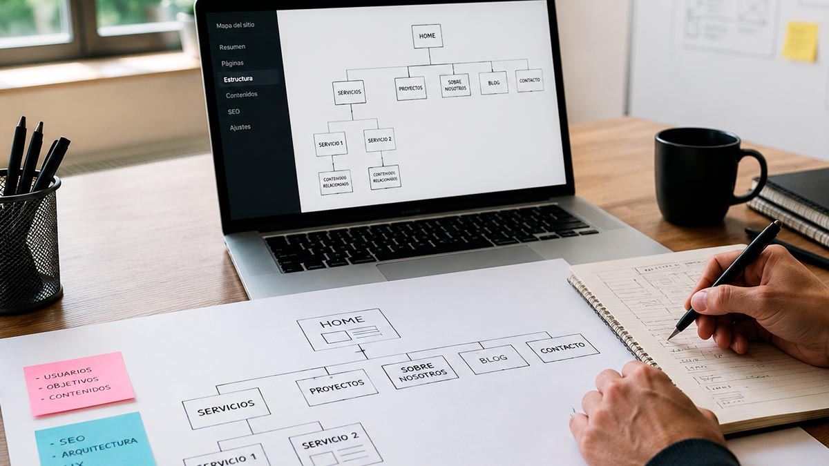 La arquitectura web es la base del posicionamiento.